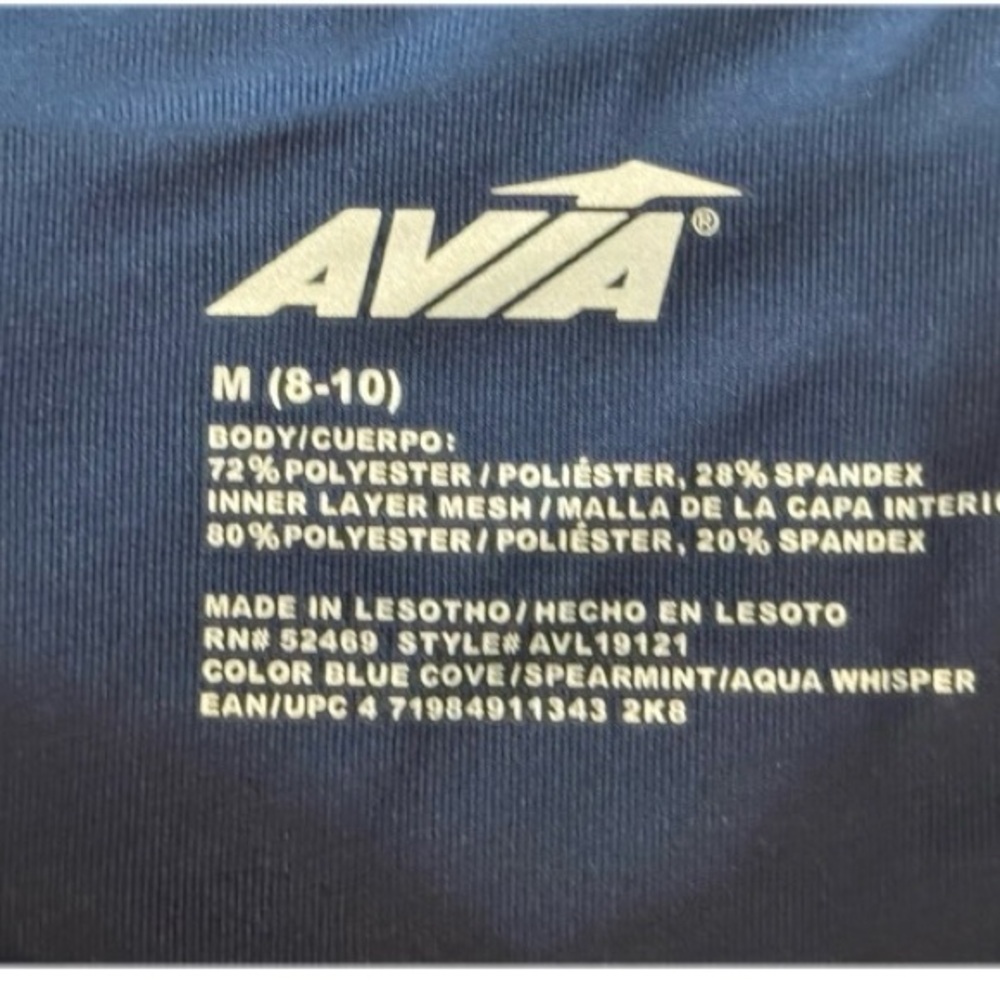 Avia Blue Colorblock High Rise Leggins Size Medium - Picture 15 of 15